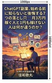 ChatGPT副業、始める前に知らないと後悔する7つの落とし穴──月3万円稼ぐ人と1円も稼げない人は何が違うのか?