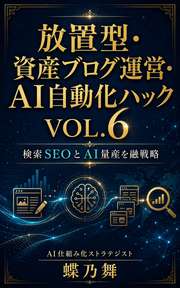 放置型・資産ブログ運営・AI自動化ハックVOL.6 